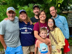 Nadeau notes that he is “always so appreciative to have the family stay still long enough for a family photo!”